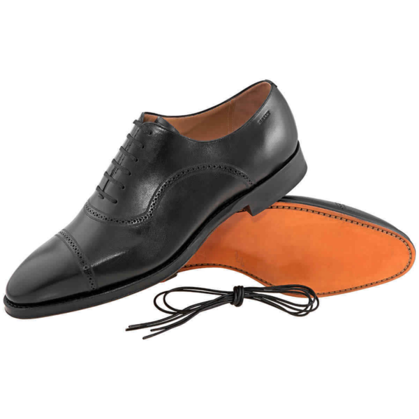Giày Bally Scanio Leather Lace-up Oxford 'Black' 6193756 - Ảnh 2
