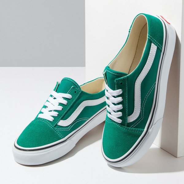 Giày Vans Old Skool Mule Suede 'Green' VN0A3MUS06A - Ảnh 2