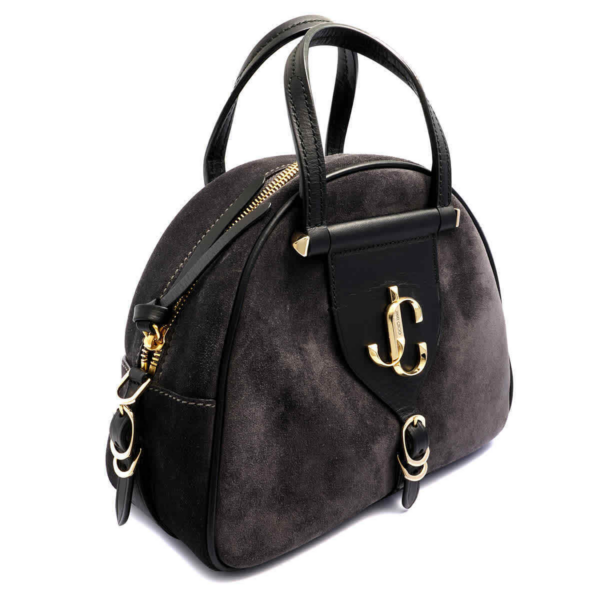 Túi Jimmy Choo Bowling Varenne Suede 'Black' 192-VRN-BWLNG-S-SDV - Ảnh 2