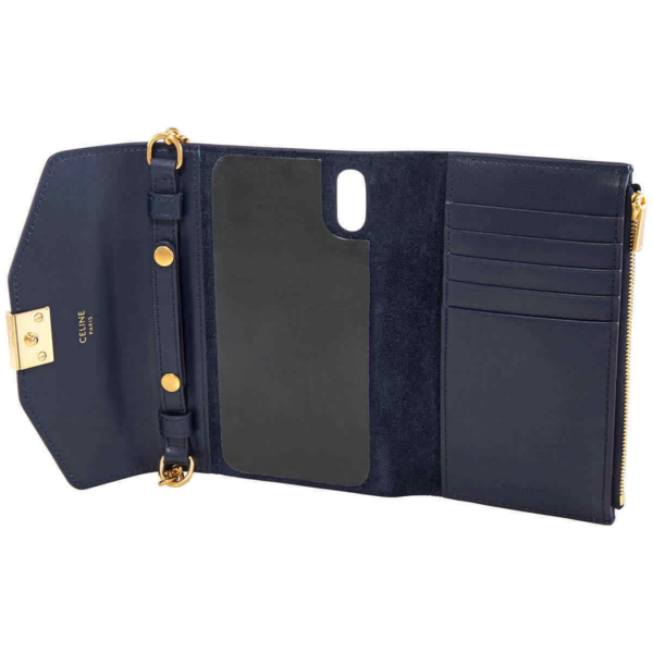Túi Celine C iPhone X and XS Clutch 'Dark Blue' 10C543BLJ-07BF - Ảnh 5
