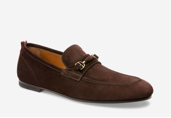 Giày Bally Plintor Suede Bit Loafers 'Coffee' 6216733 - Ảnh 2
