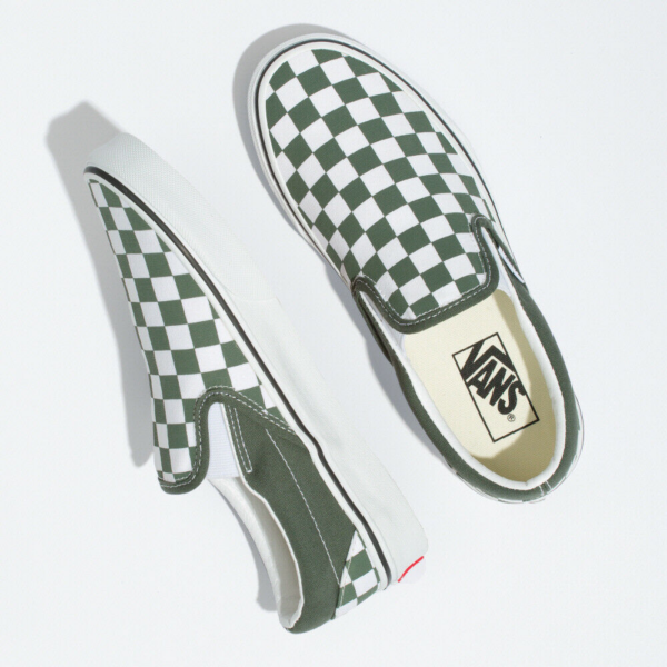 Giay Vans Classic Slip-On 'Green Caro' VN0A33TB9HO
