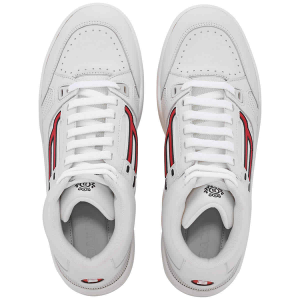 Giày Bally Kuba Champion King Leather High-Top 'White' 6228501 - Ảnh 3