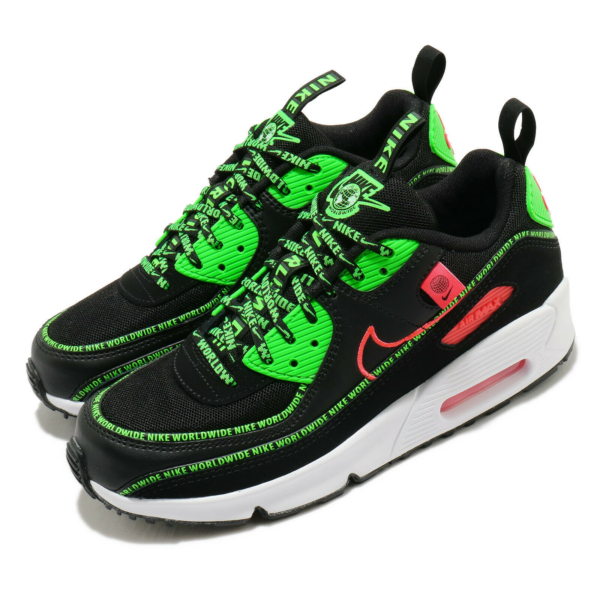Giày Nike Air Max 90 SE GS 'Worldwide Pack SEFA20' CV7665-001 - Ảnh 4