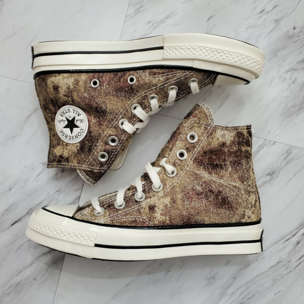 Giay Converse Elevated Metallic Chuck 70 High 'Bronze Egret Black' 570530C