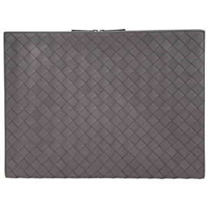 Alternative view of Ví Bottega Veneta Woven Clutch Document Case 'Dark Brown' 493190-V4651-2006