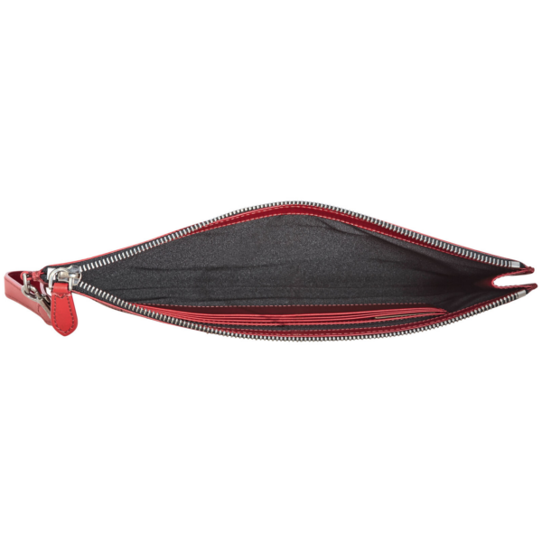 Ví Burberry Peforated Check Leather Zip Pouch 'Rust' 8005957 - Ảnh 4