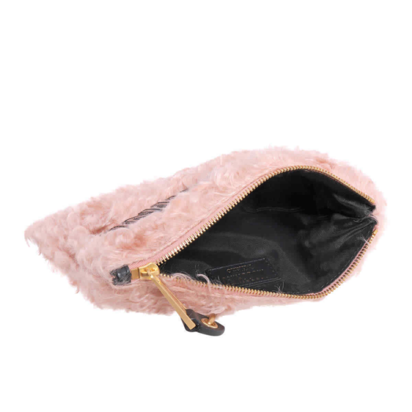 Túi Moschino Pink Fur Logo Clutch Bag 'Pink' A843582132147 - Ảnh 3