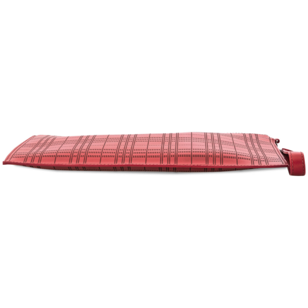 Ví Burberry Peforated Check Leather Zip Pouch 'Rust' 8005957 - Ảnh 5