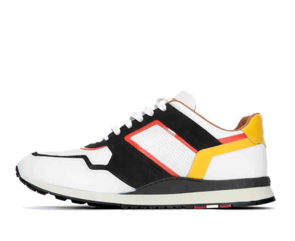 Giày Bally Astreo Leather And Mesh Running Sneakers 'White' 6220430 - Ảnh 2