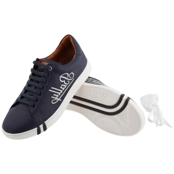Giày Bally Wilson Leather Low-top Sneakers 'Ink' 6223141 - Ảnh 2
