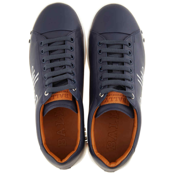 Giày Bally Wilson Leather Low-top Sneakers 'Ink' 6223141 - Ảnh 3