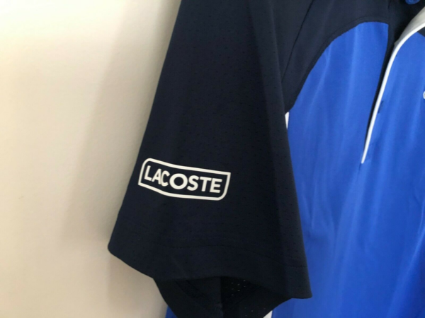 Áo Lacoste Polo SPORT Ultra Dry Pique ZIP BlackB 2020 DH4747-51-RUS - Ảnh 6