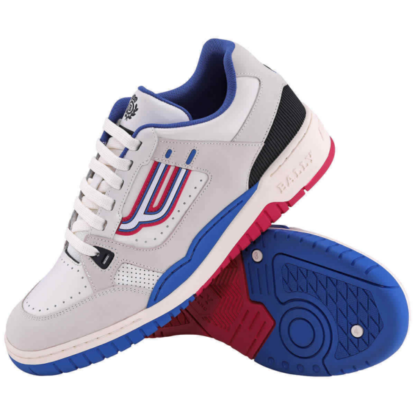 Giày Bally Champion Low Top Sneakers 'White Blue' 6226047 - Ảnh 2