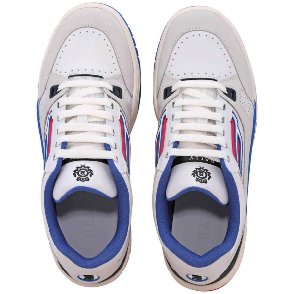 Giày Bally Champion Low Top Sneakers 'White Blue' 6226047 - Ảnh 3