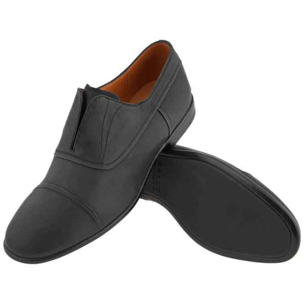 Giày Bally Foxtons Leather 'Black' 6223061 - Ảnh 2