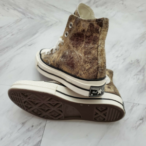 Giay Converse Elevated Metallic Chuck 70 High 'Bronze Egret Black' 570530C