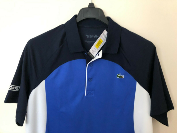 Áo Lacoste Polo SPORT Ultra Dry Pique ZIP BlackB 2020 DH4747-51-RUS - Ảnh 5