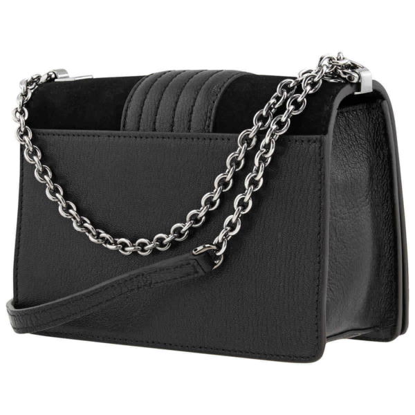 Túi Furla Mimi Mini Suede And Leather Crossbody 'Nero' 1033426 - Ảnh 4