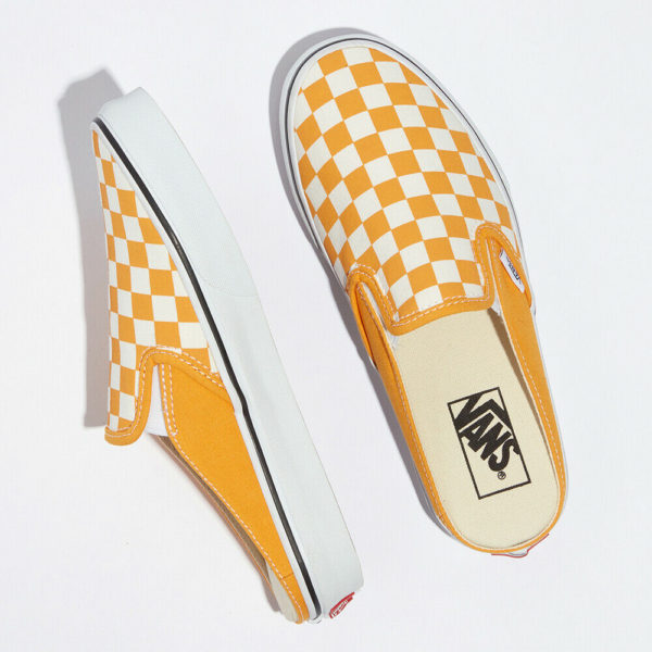 Giày Vans Checkerboard Mule Slip-On Skate Sneakers Shoes Yellow VN0A4P3UWOF - Ảnh 3