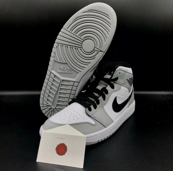 Giày Nike Air Jordan 1 Mid 'Smoke Grey' 554724-092 - Ảnh 8
