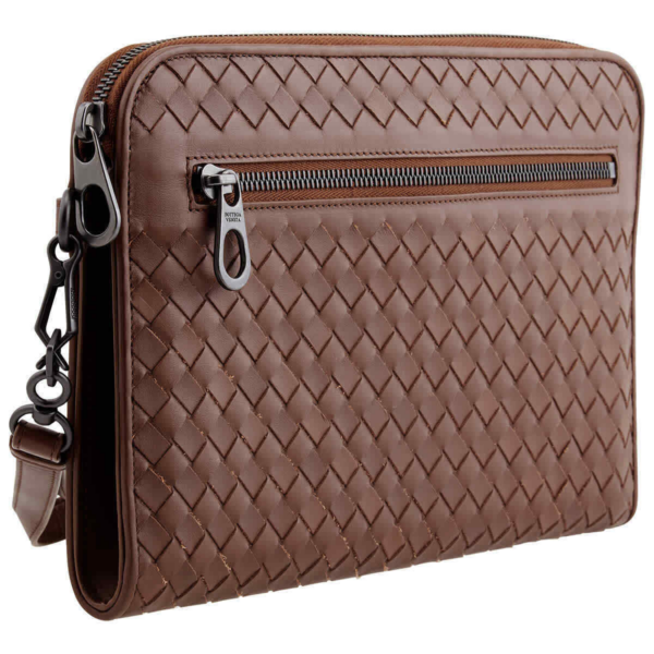 Ví Bottega Veneta Intrecciato Document Case 'Brown' 493190-V4651-2509 - Ảnh 4