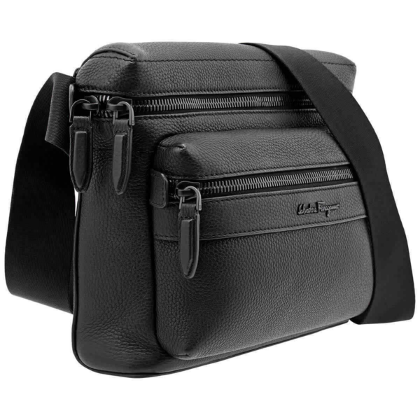 Túi Salvatore Ferragamo Front Pouch 'Black' 240862-685071 - Ảnh 2