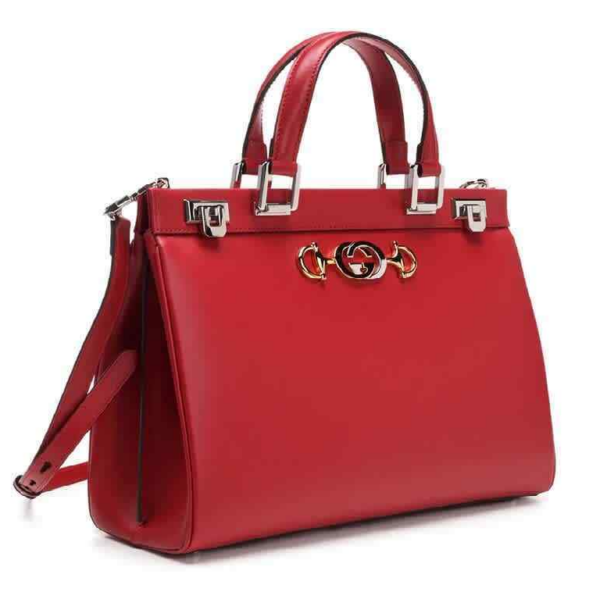 Túi Gucci Zumi Leather Medium Handle Bag 'Red' 564714-05J0X-6433 - Ảnh 2