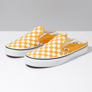 Alternative view of Giày Vans Checkerboard Mule Slip-On Skate Sneakers Shoes Yellow VN0A4P3UWOF