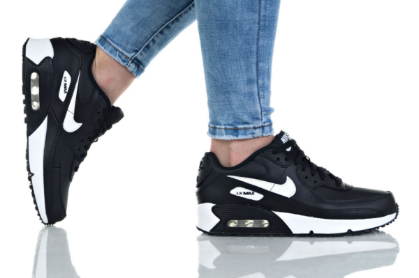 Giày Nike Air Max 90 GS 'Black White' CD6864-010 - Ảnh 3
