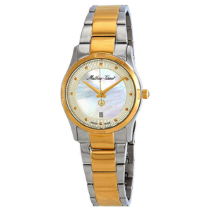 Đồng Hồ Mathey Tissot Elisa 'White Gold Silver' D2111BI2