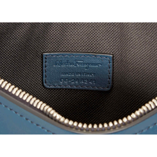 Ví Salvatore Ferragamo Firenze Logo 'Blue' 24A341-723805 - Ảnh 3