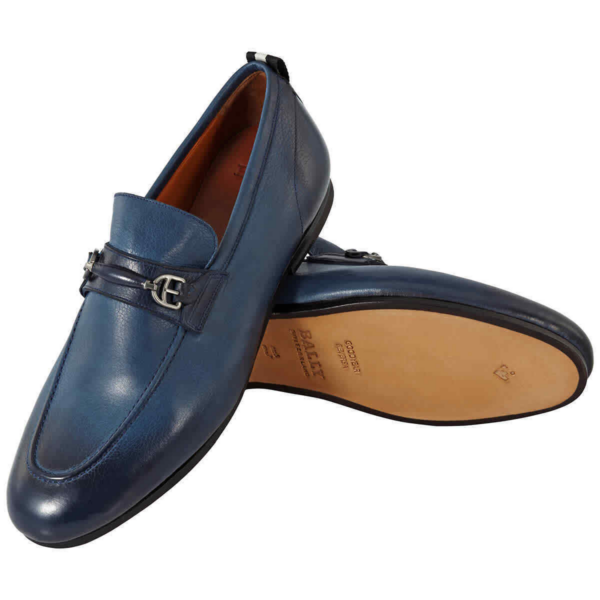 Giày Bally Plintor Bit Loafer 'Cobalt' 6223007 - Ảnh 2