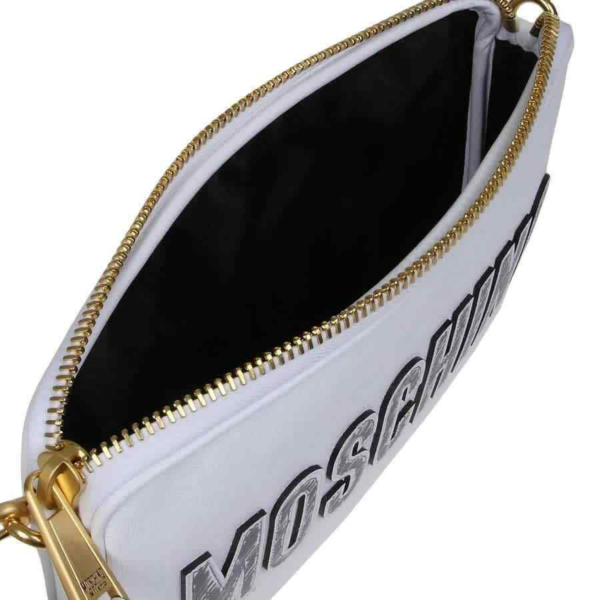 Túi Moschino Ladies Teddy 'White Leather' A-7567-8210-2001 - Ảnh 2