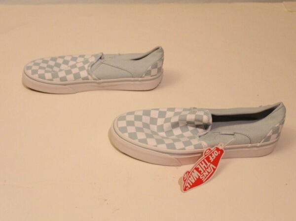 Giày Vans Asher 'Checkerboard Baby Blue' VN0A32QMROI - Ảnh 4