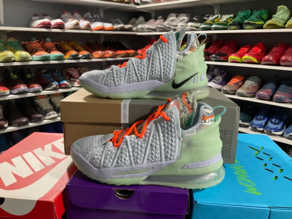 Giày Nike LeBron 18 Diana Taurasi GOAT Vision CQ9283-401 - Ảnh 8