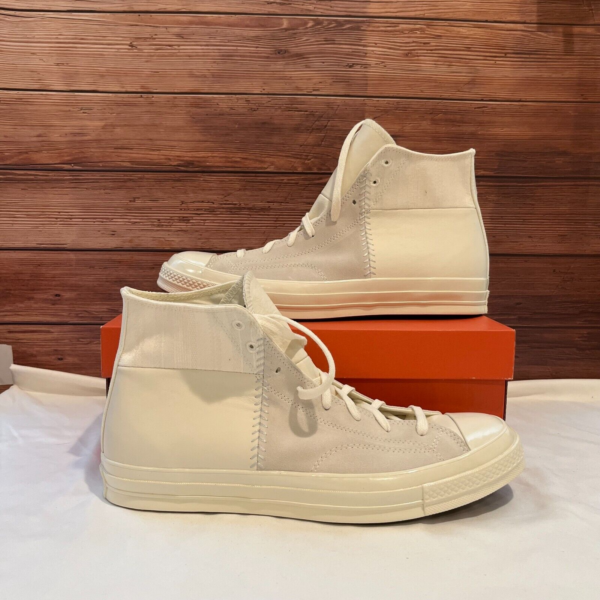 Giay Converse Chuck 70 Crafted Mixed Material High 'Egret' 172666C