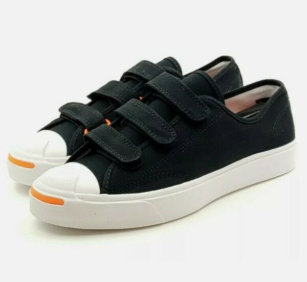 Giày Converse Jack Purcell 3V 'Black Orange' 168136C - Ảnh 2