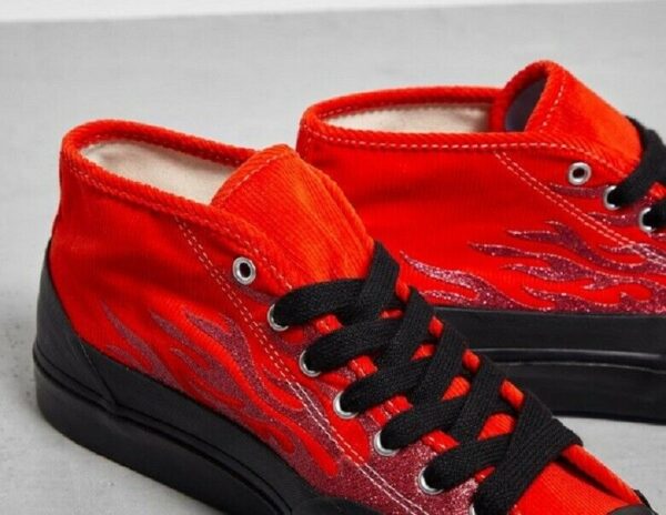 Giày Converse ASAP Nast x Jack Purcell Mid 'Red Flames' 167378C - Ảnh 3