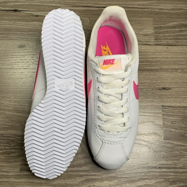 Giày Nike Classic Cortez Leather White "Cherry Red" 807471-112 - Ảnh 4