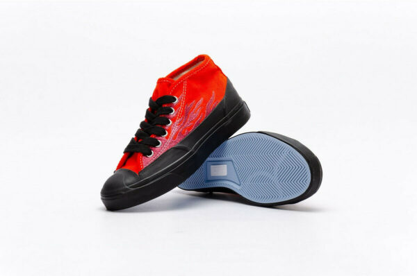Giày Converse ASAP Nast x Jack Purcell Mid 'Red Flames' 167378C - Ảnh 2