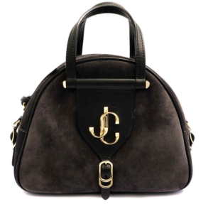 Túi Jimmy Choo Bowling Varenne Suede 'Black' 192-VRN-BWLNG-S-SDV