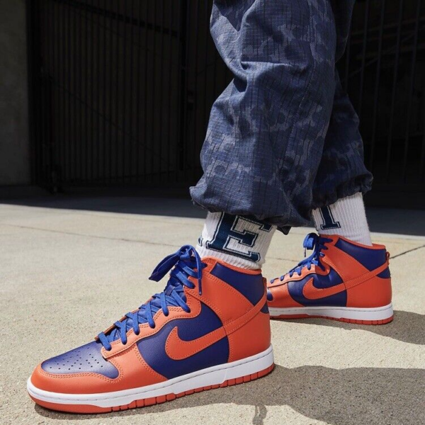 Giày Nike Dunk High Retro 'Knicks' DD1399-800 - Ảnh 3