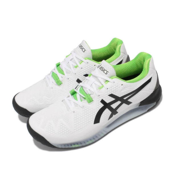 Giày Asics Gel Resolution 8 White Green 1041A113-105 - Ảnh 3
