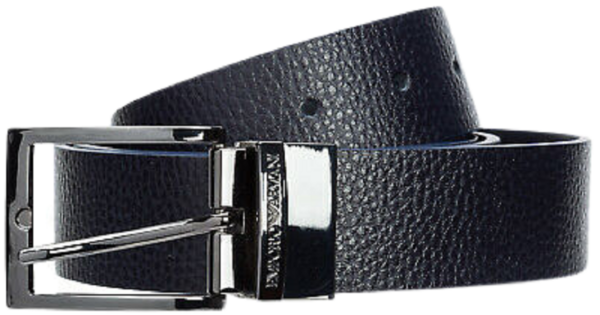 Thắt Lưng Giorgio Armani Reversible Leather Belt 'Blue' Y4S195YLO8J188256 - Ảnh 2
