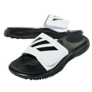 Alternative view of Dép Adidas Alphabounce Slippers Synthetic Sandals 'White Black' FZ0388