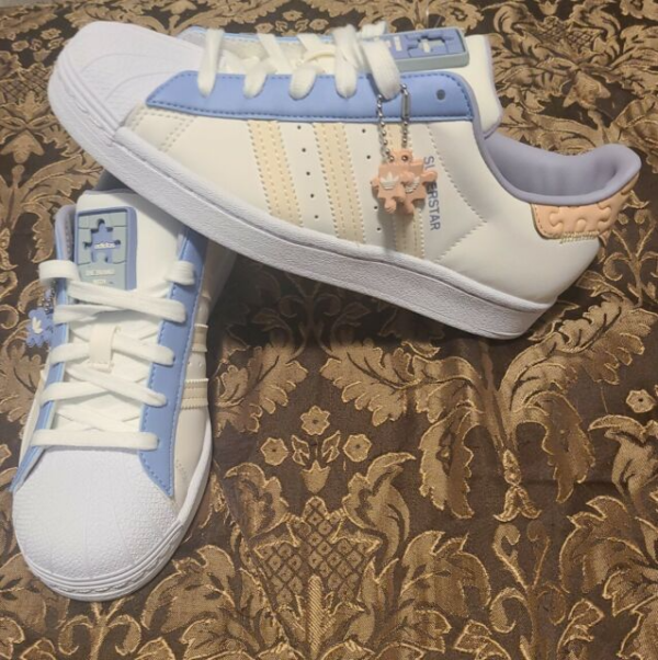 Giày Adidas Superstar 'Ecru Tint Ambient Sky' GZ3414 - Ảnh 5