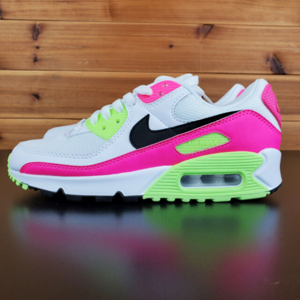 Giày Nike Wmns Air Max 90 GS 'Pink Volt' CT1030-100 - Ảnh 4