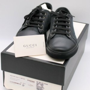 Alternative view of Giày Gucci GG Canvas Low 'Grey Black' 426189-KQWM0-1948