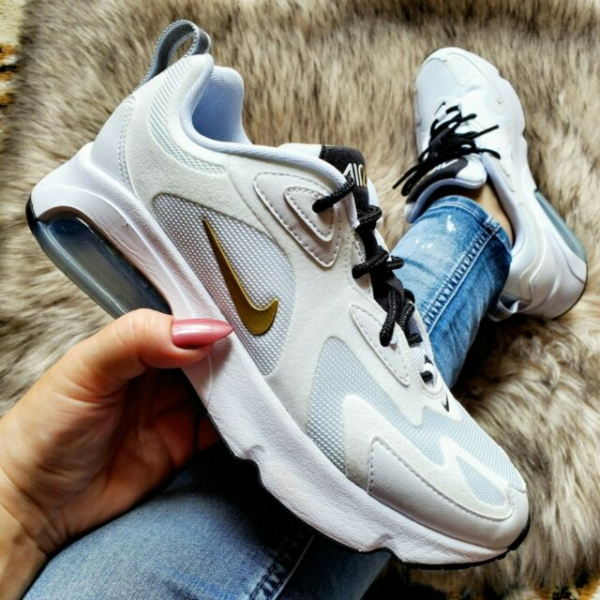 Giày Nike Wmns Air Max 200 'White Metallic Gold' AT6175-102 - Ảnh 3